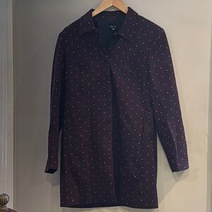 S&D Elegant Black Blazer with Red Dots